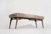 Sculptural ICO Bench Series 60 in Natural Walnut