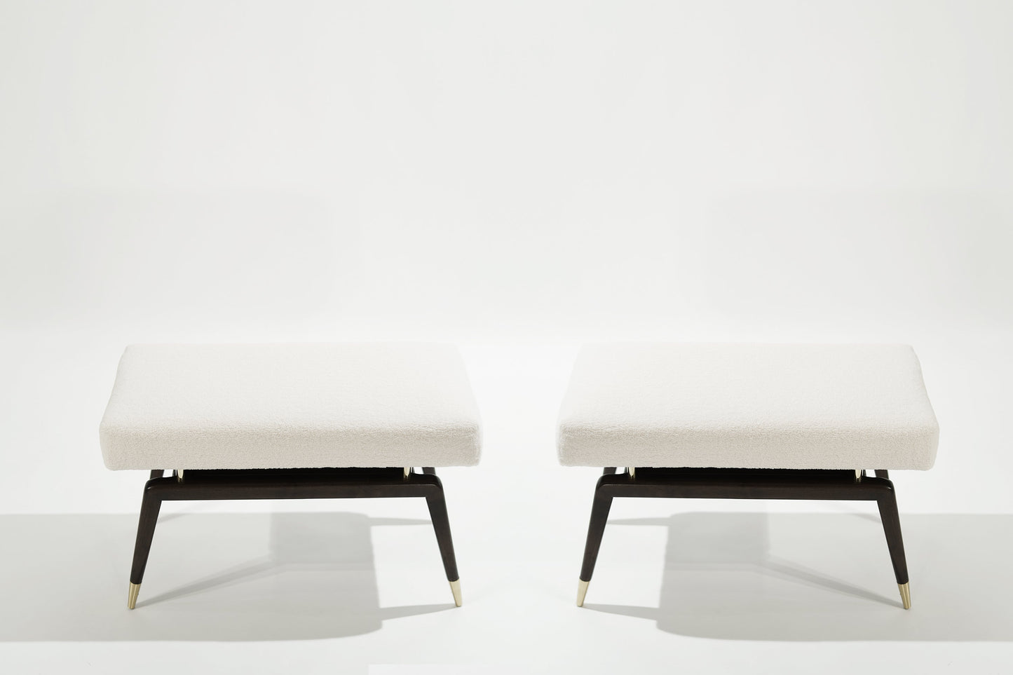 Set of GIO Benches Series 32 in Special Walnut