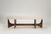 Artisanal Bench in Natural Walnut
