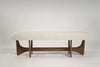 Artisanal Bench in Natural Walnut