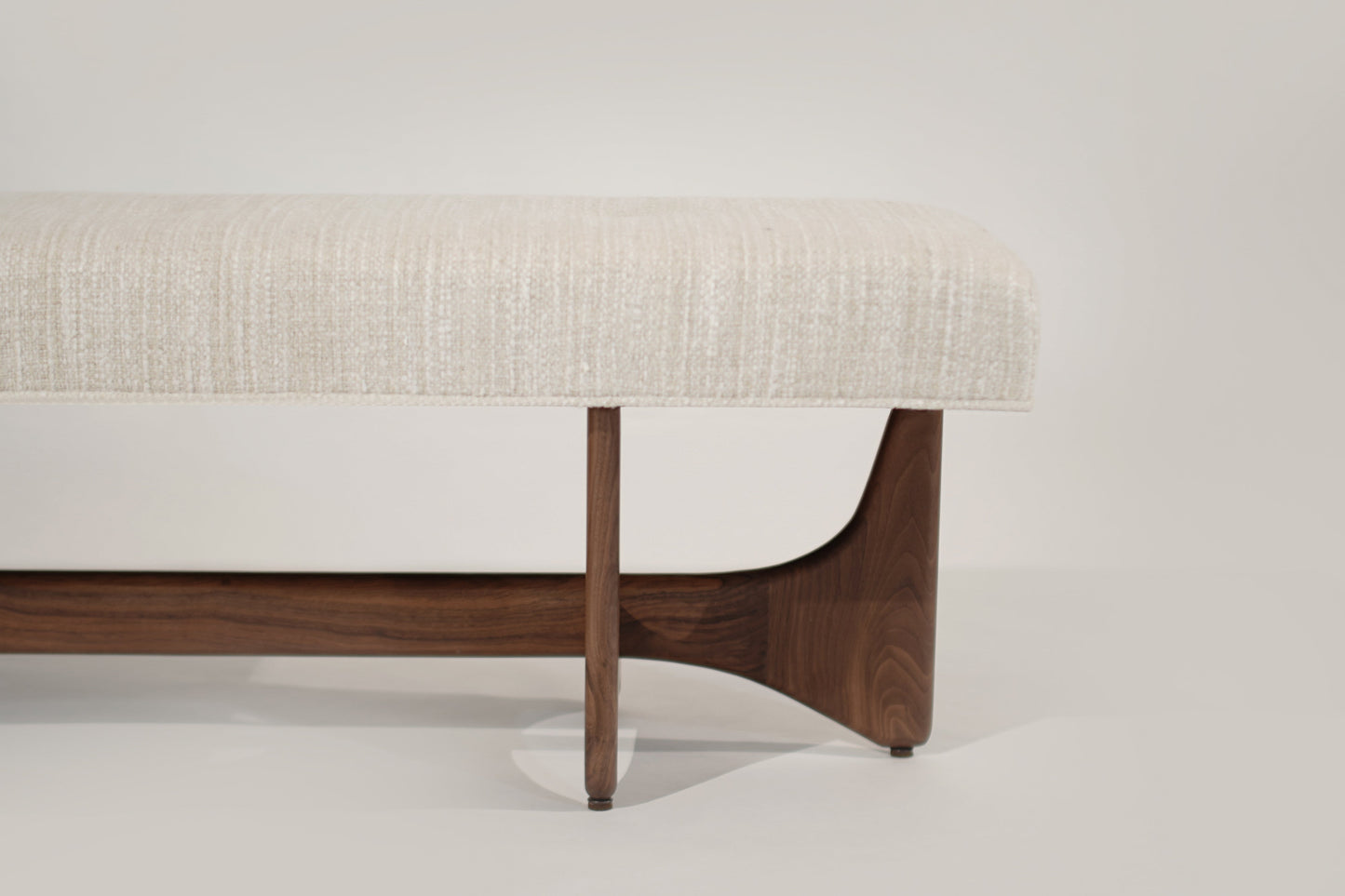 Artisanal Bench in Natural Walnut