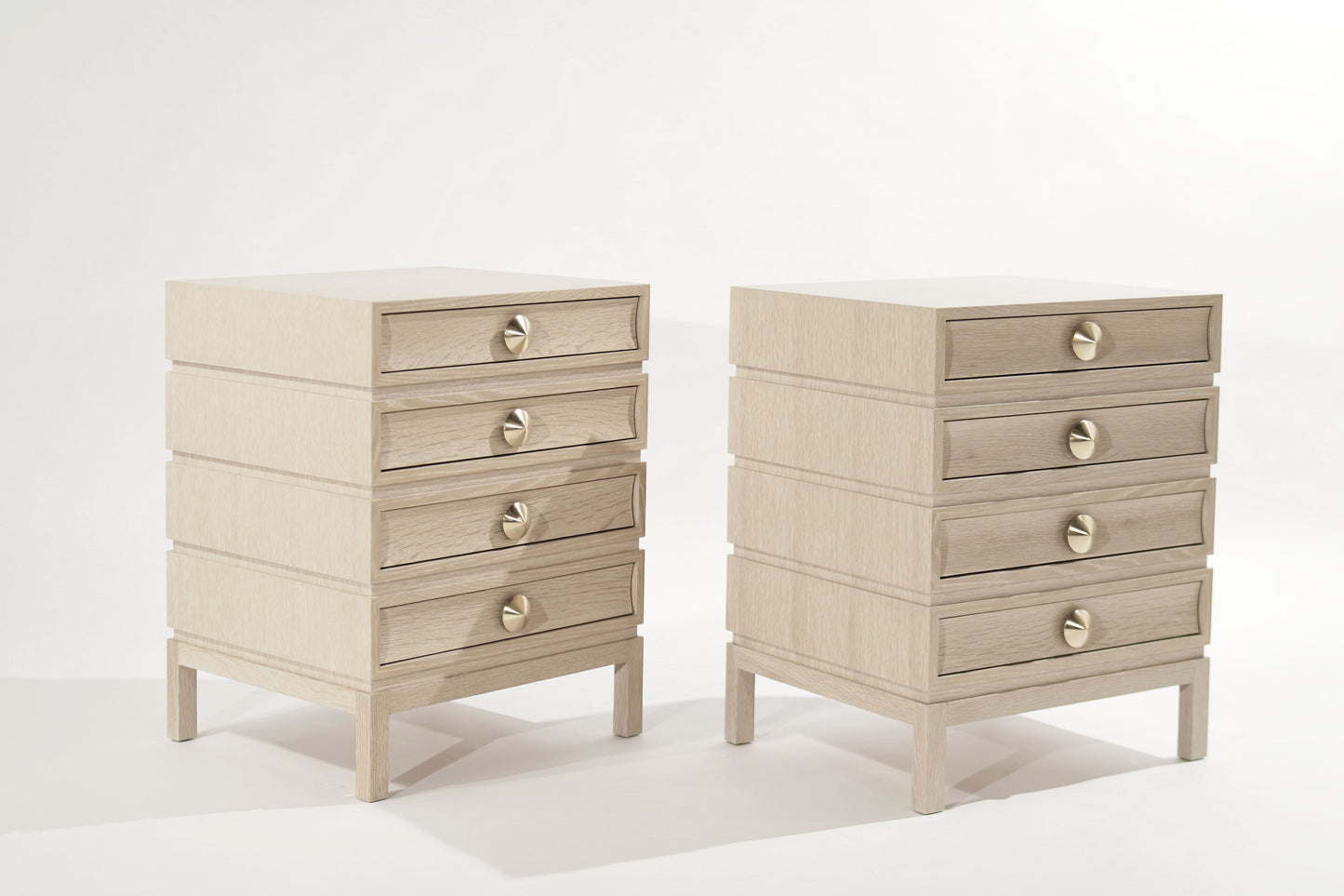 Stacked Nightstands in Limed Oak