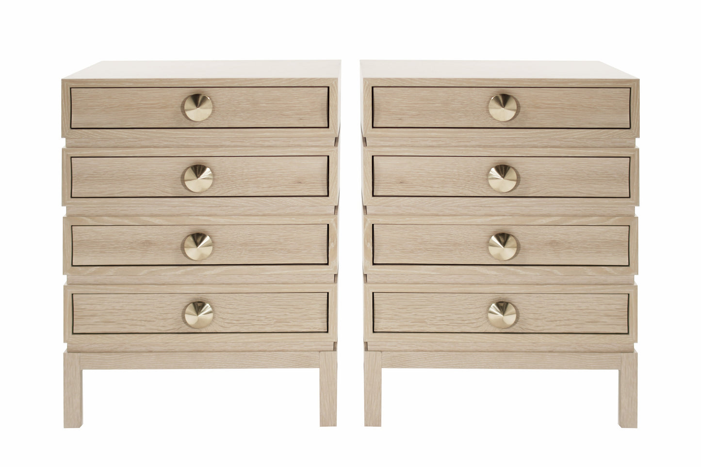 Stacked Nightstands in Limed Oak