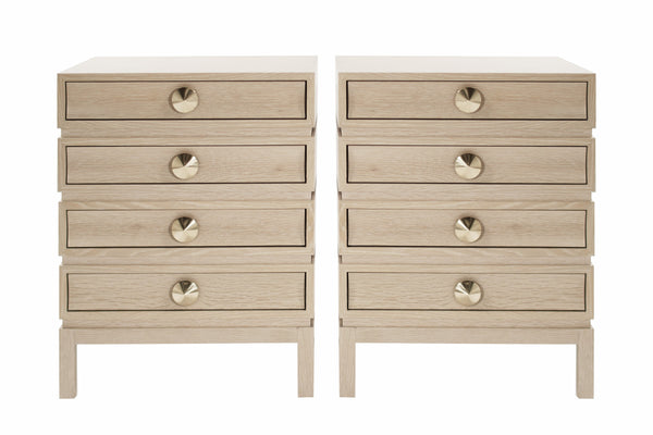 Stacked Nightstands in Limed Oak