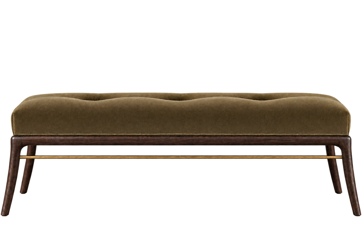 Sabre Leg Bench Series 60 in Espresso Walnut