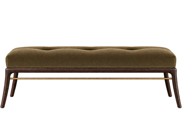 Sabre Leg Bench Series 60 in Espresso Walnut