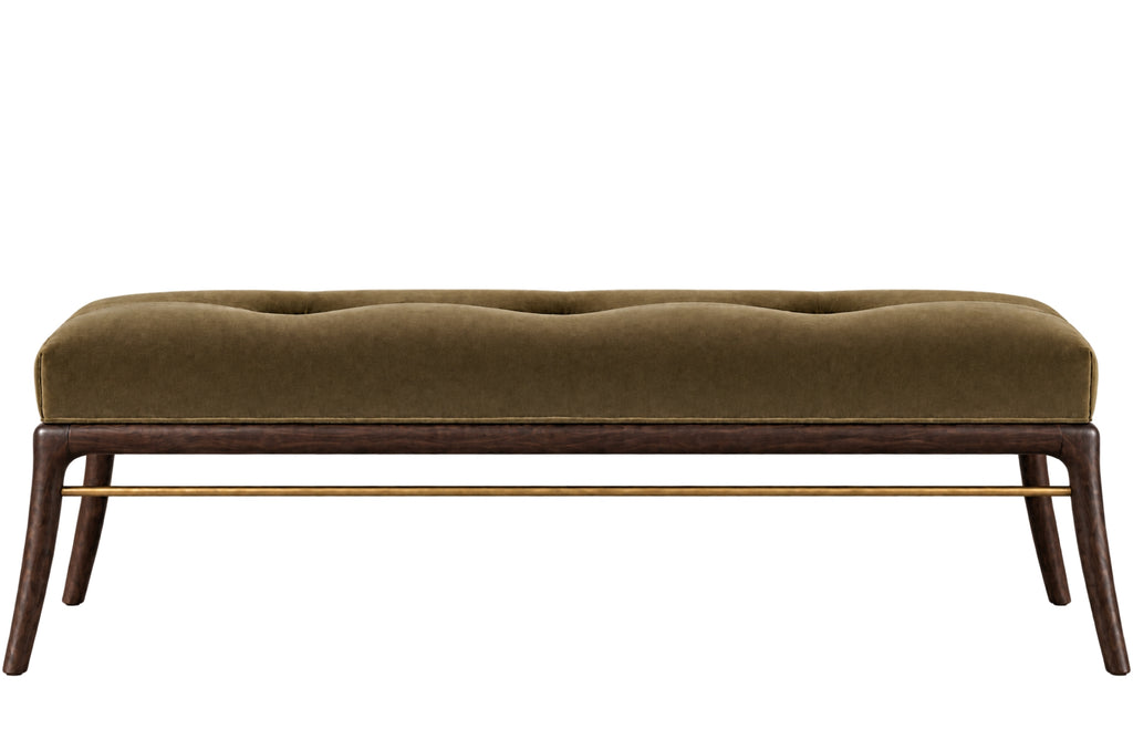 Sabre Leg Bench Series 60 in Espresso Walnut