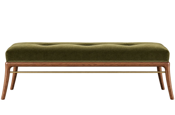 Sabre Leg Bench Series 60 in Natural Walnut