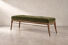 Sabre Leg Bench Series 60 in Natural Walnut