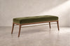 Sabre Leg Bench Series 60 in Natural Walnut