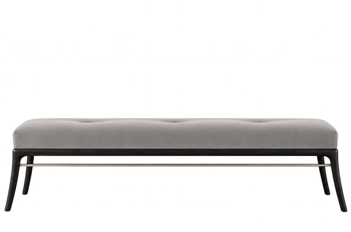 Sabre Leg Bench Series 72 in Blackout Oak