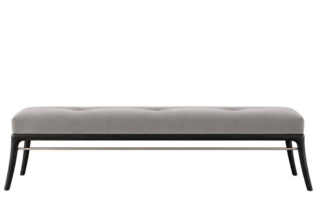Sabre Leg Bench Series 72 in Blackout Oak