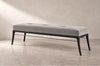 Sabre Leg Bench Series 72 in Blackout Oak