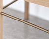 Linear Bookcase in White Oak