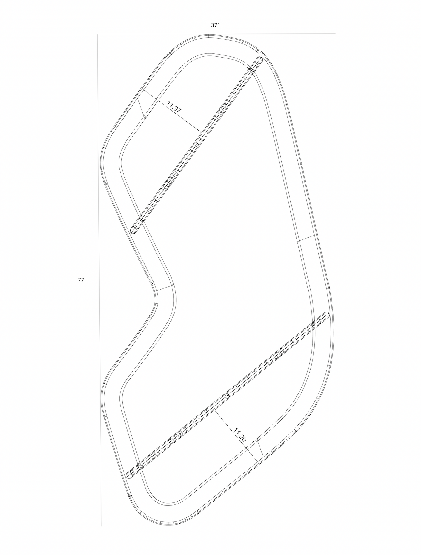 Contour Coffee Table in Espresso