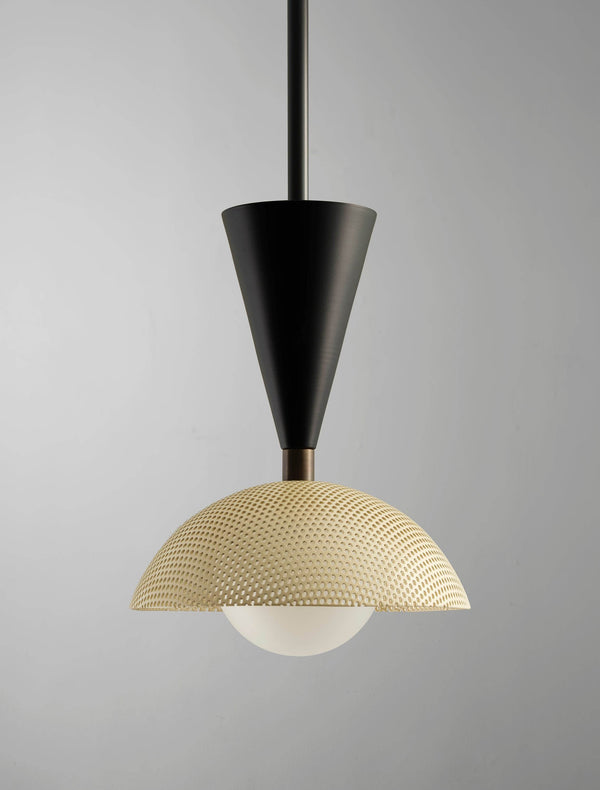 Molto Pendant (Dark Bronze Enamel, Black, Crema)