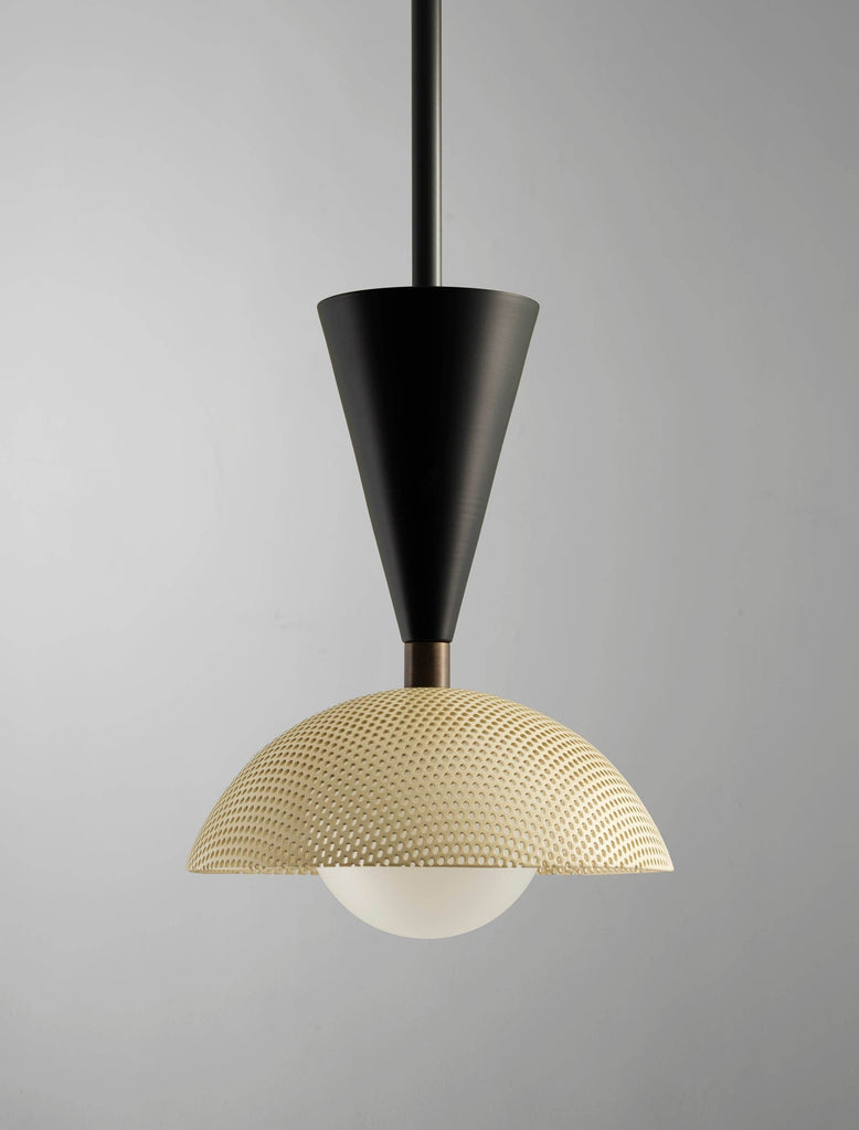 Molto Pendant (Dark Bronze Enamel, Black, Crema)