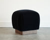 Mohair and Walnut Stools by Karl Springer, C. 1980s