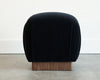 Mohair and Walnut Stools by Karl Springer, C. 1980s