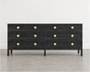 Stacked Dresser in Black Ceruse Oak