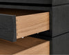 Stacked Dresser in Black Ceruse Oak