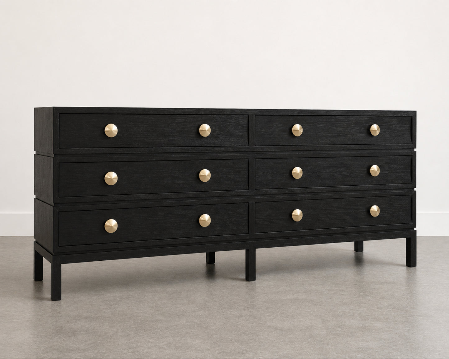 Stacked Dresser in Blackout Oak