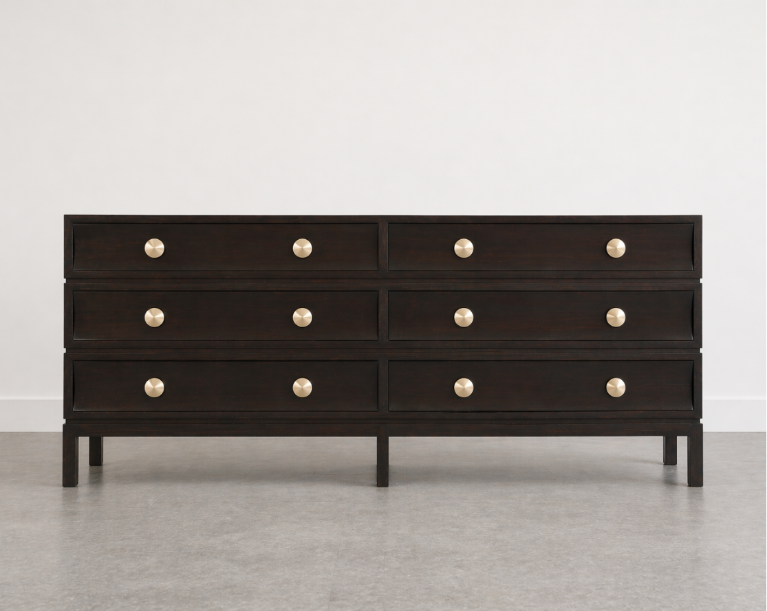 Stacked Dresser in Espresso Walnut