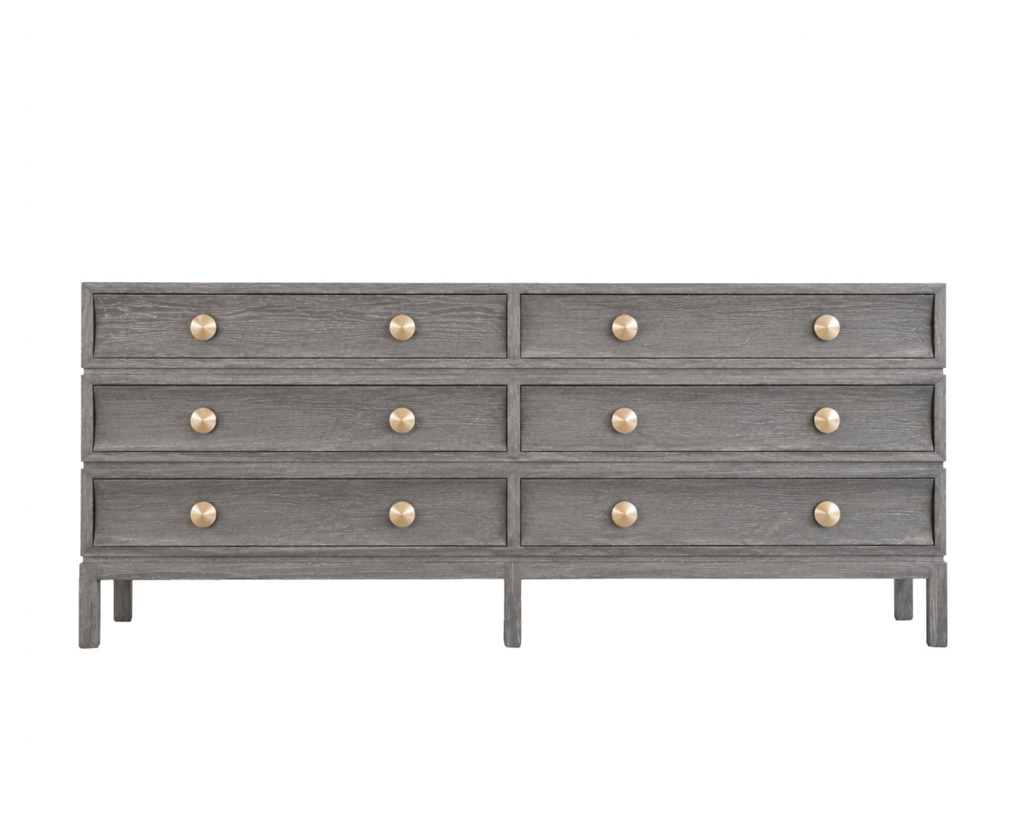 Stacked Dresser in Gray Ceruse Oak