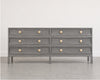 Stacked Dresser in Gray Ceruse Oak