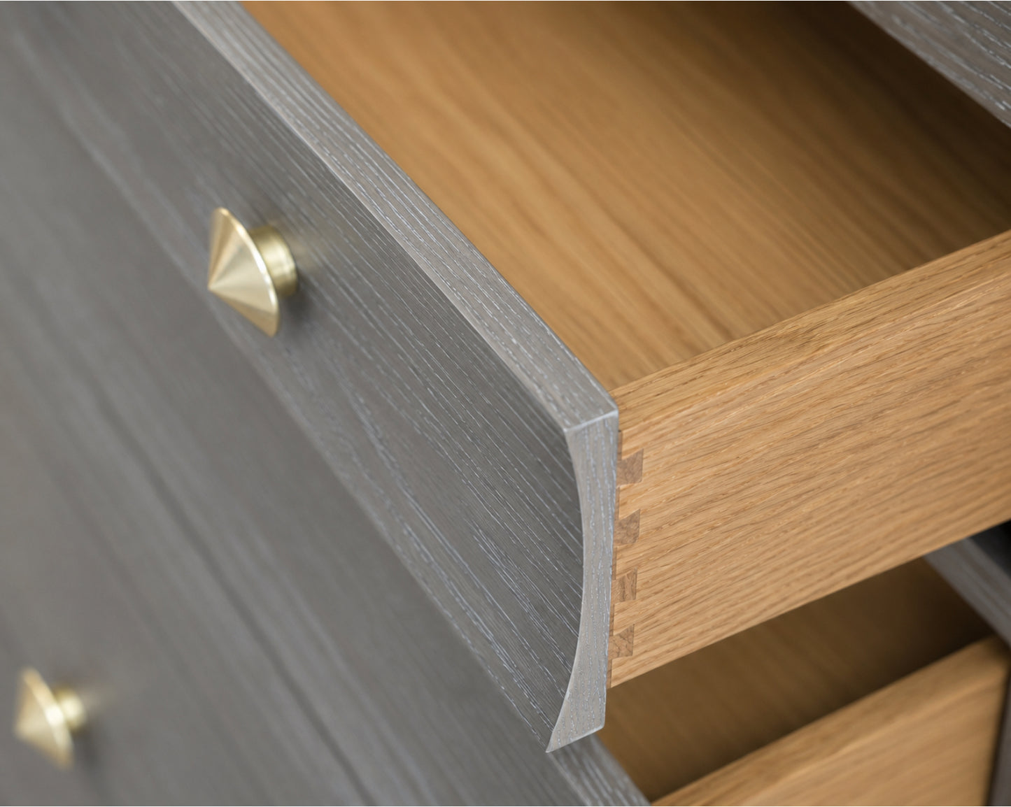 Stacked Dresser in Gray Ceruse Oak