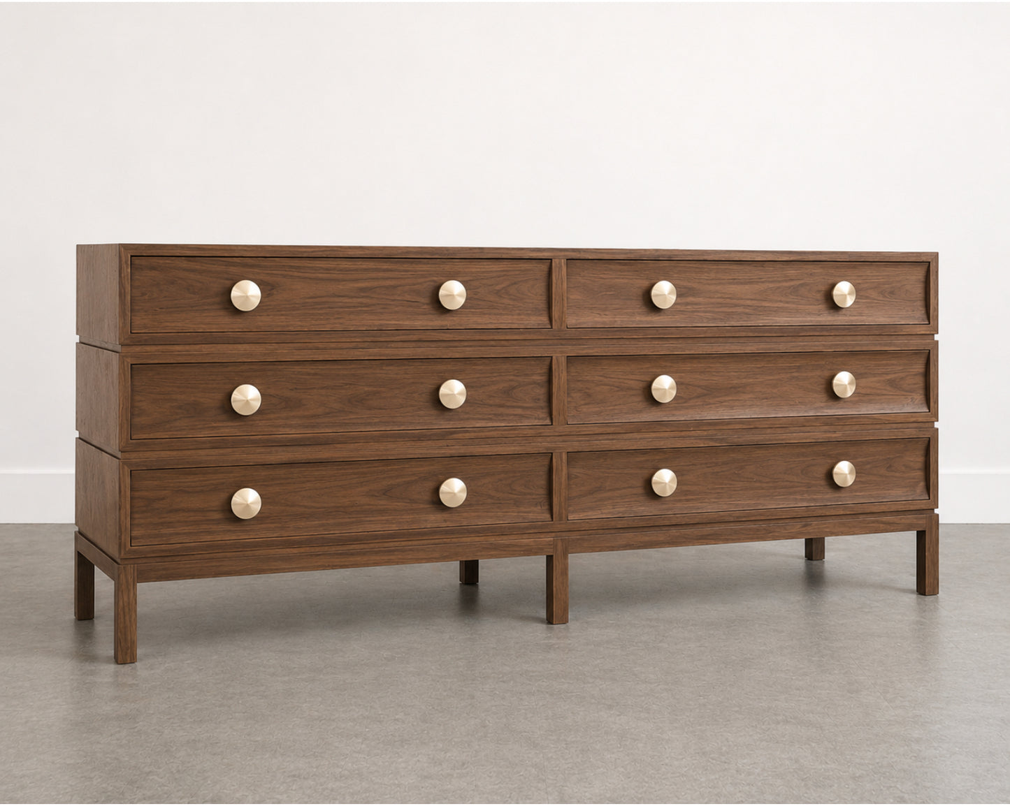 Stacked Dresser in Natural Walnut