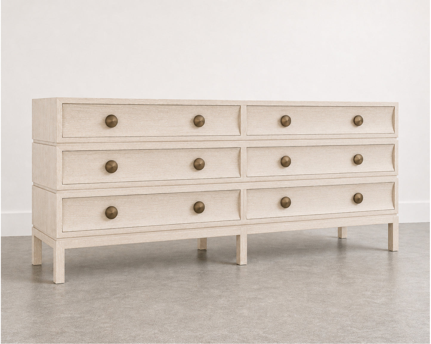 Stacked Dresser in White Oak