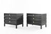 Stacked Nightstands in Black Ceruse