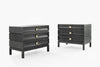 Stacked Nightstands in Black Ceruse