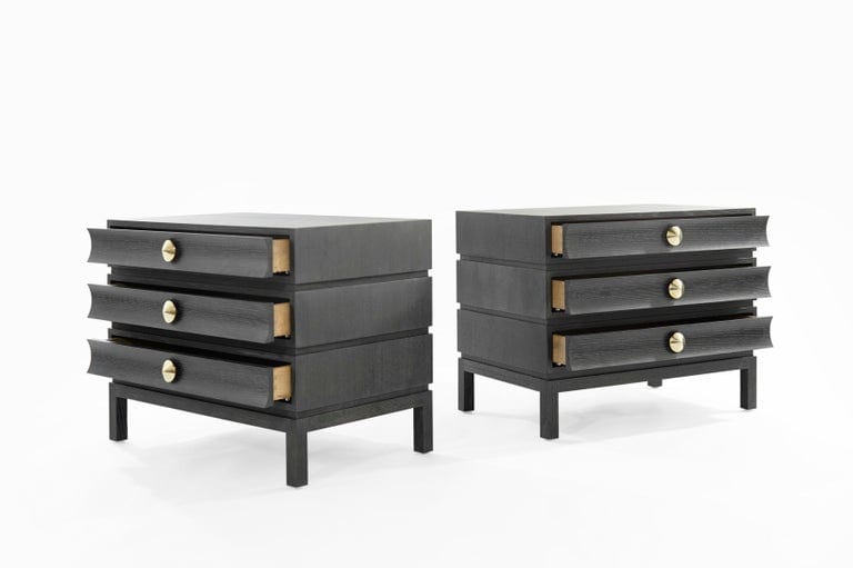 Stacked Nightstands in Black Ceruse