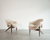 Sculptural Lounge Chairs in Shearling by Luigi Tiengo, Canada, C. 1960s