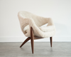 Sculptural Lounge Chairs in Shearling by Luigi Tiengo, Canada, C. 1960s