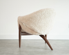 Sculptural Lounge Chairs in Shearling by Luigi Tiengo, Canada, C. 1960s