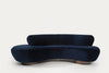 Cloud Sofa by Vladimir Kagan for Directional in Navy Blue Alpaca Velvet