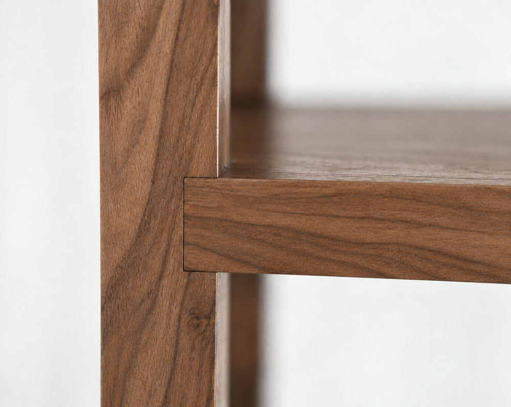 Linear Bookcase in Natural Walnut