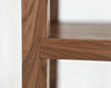 Linear Bookcase in Natural Walnut