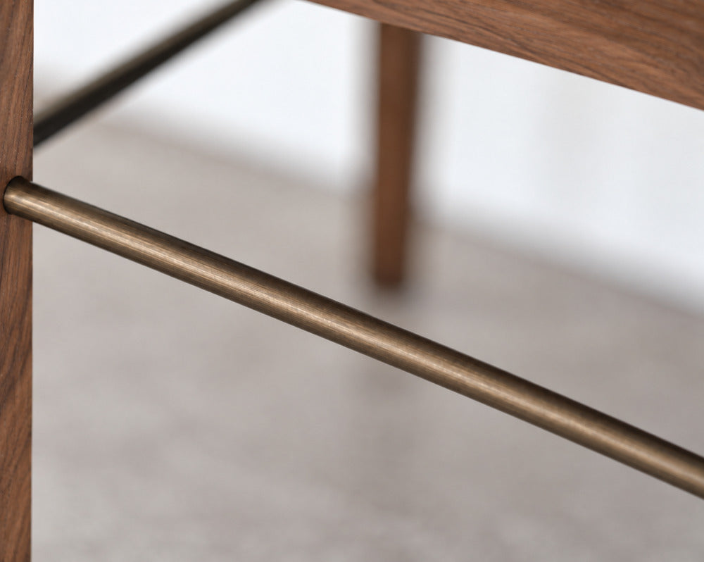 Linear Bookcase in Natural Walnut