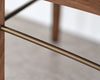 Linear Bookcase in Natural Walnut