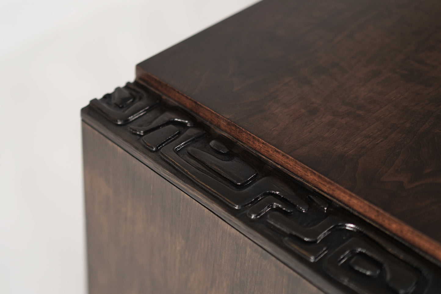 Brutalist Oak & Walnut Bookmatched Dresser, C. 1950s