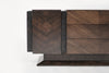 Brutalist Oak & Walnut Bookmatched Dresser, C. 1950s