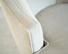 Set MCM Swivel Chairs in Taupe Velvet & Walnut, C. 1950s