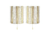 Murano Glass and Brass Sconces by Doria Leuchten, Germany 1950s
