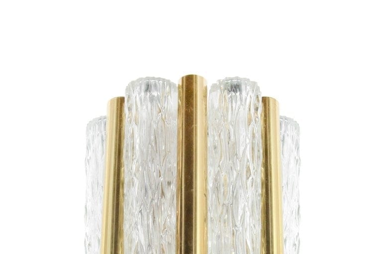 Murano Glass and Brass Sconces by Doria Leuchten, Germany 1950s