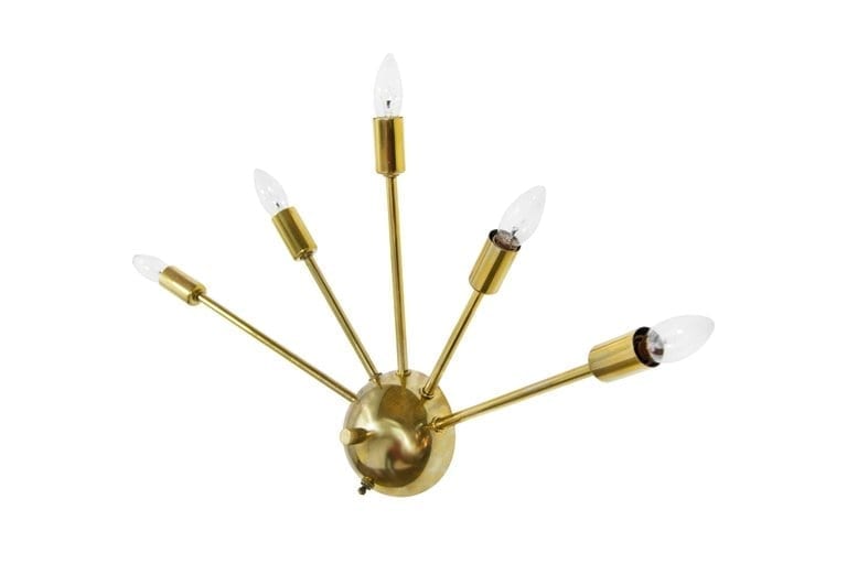 Sputnik Brass Sconces