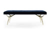 Crescent Bench Series 60 in Polished Brass